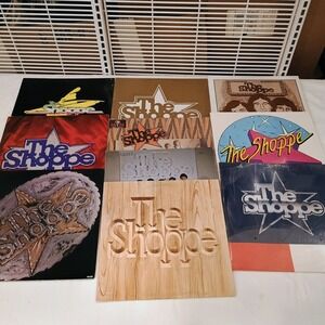 The Shoppe Vinyl Record Lot of 9 Country Music LPs MTM Straight Records Signed